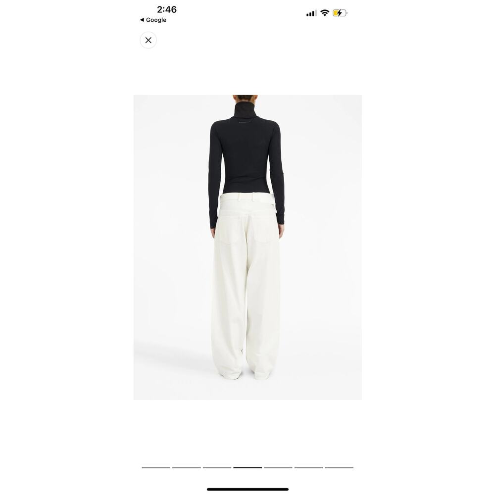 MM6 Maison Margiela Graphic Print Tapered Leg Trousers NWT Size: 26 - Picture 4 of 9